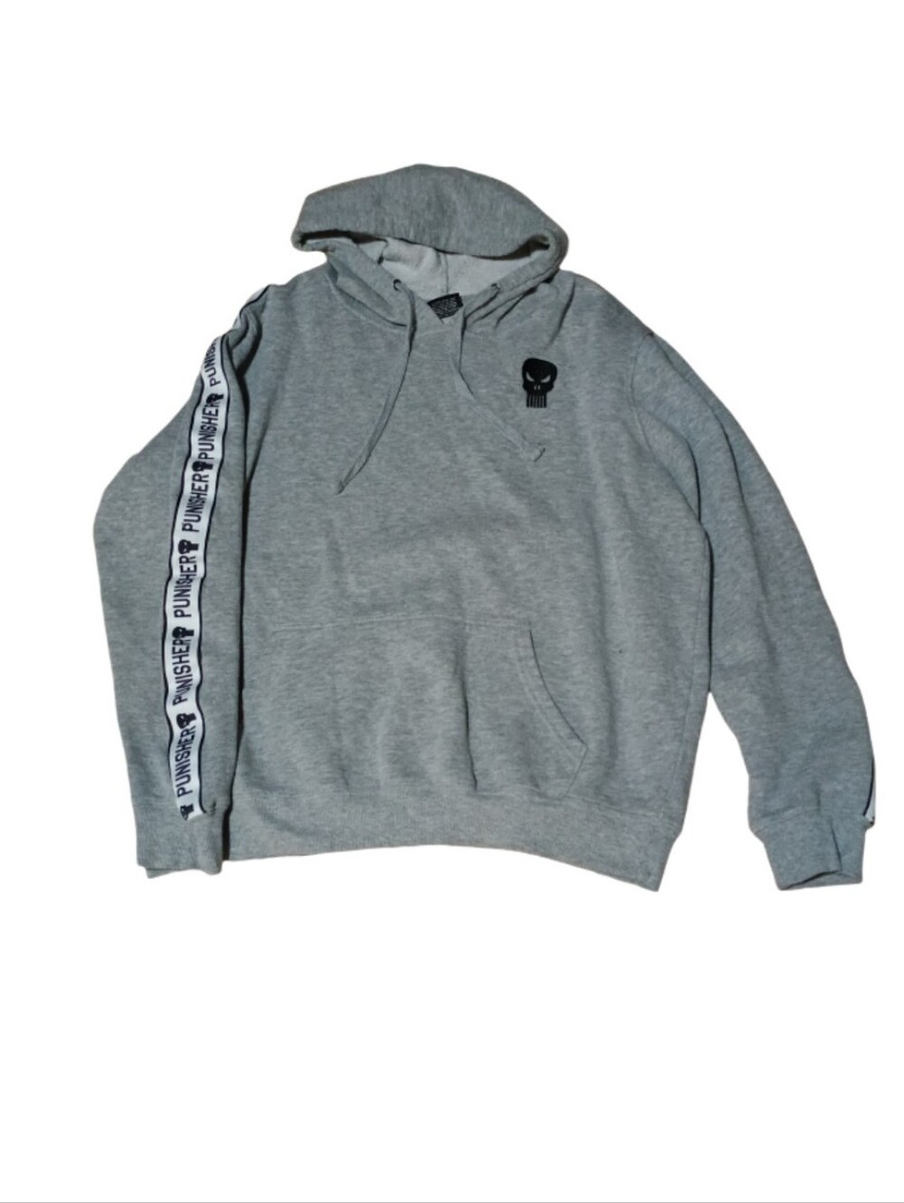 Marvel Grey Punisher Logo Hooded Sweatshirt